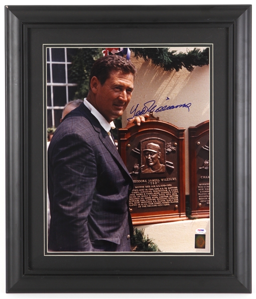 1990s Ted Williams Boston Red Sox Signed 23" x 28" Framed Photo (PSA/DNA)