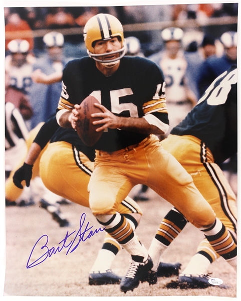 2000s Bart Starr Green Bay Packers Signed 16" x 20" Photo (*JSA*)
