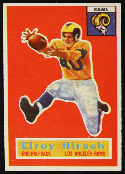 1956 Elroy Hirsch Los Angeles Rams Topps #78 Trading Card