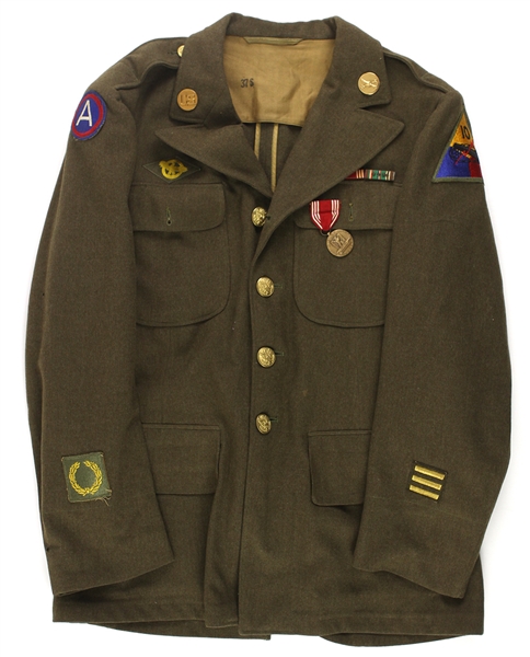 1941-1945 Collection of WW2 Uniforms Shirts Medals 