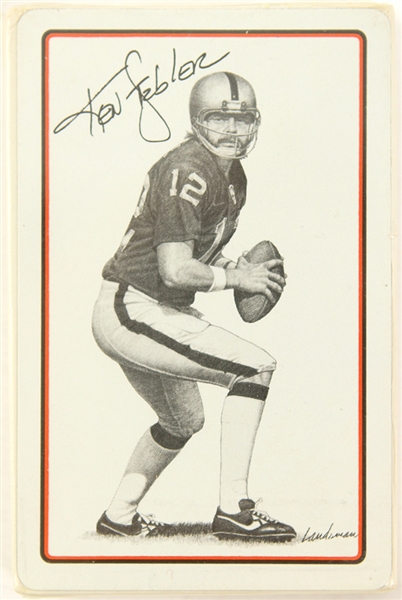 1970s Ken Stabler Oakland Raiders Sealed SportsDeck Playing Cards