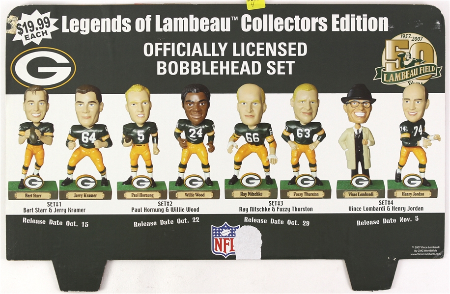 2007 Green Bay Packers Legends of Lambeau 16" x 24" Advertising Display