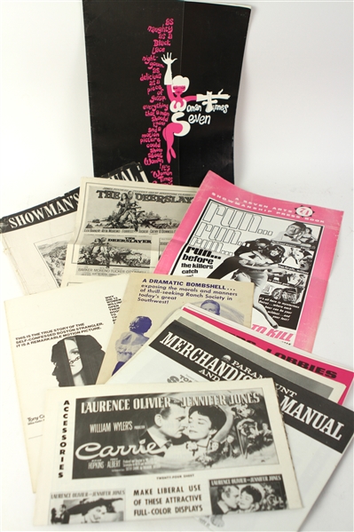 1950s-70s Movie Pressbook Collection - Lot of 10 w/ La Dolce Vita, Dark Passages & More