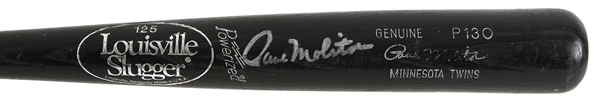 1996 Paul Molitor Minnesota Twins Signed Louisville Slugger Professional Model Bat (MEARS LOA/JSA)