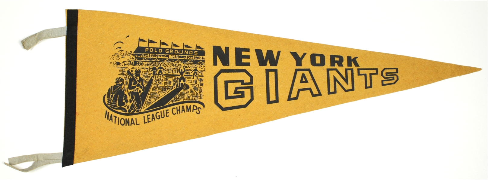 1933, 1936-36 New York Giants National League Champs Polo Grounds 29” Full Size Pennant