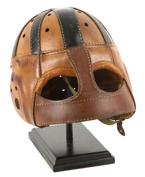 1925-1935 Very Rare “Bug Eyes” Goldsmith HN9 Executioners Football Helmet (MEARS LOA)
