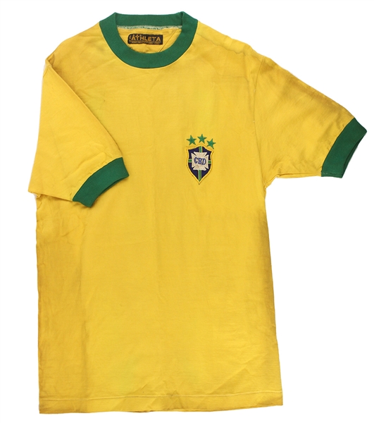 1971 Roberto Rivellino Brazil National Soccer Team Game Worn Jersey (MEARS LOA) Personal Collection of Team Masseuse