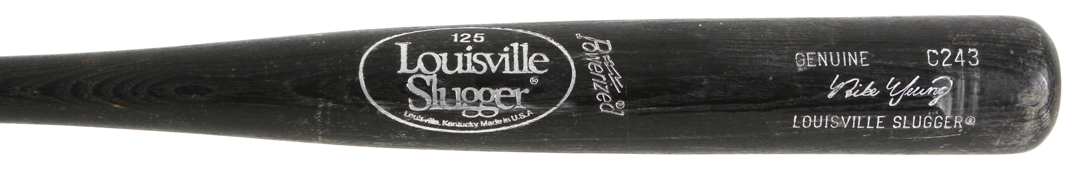 1986-87 Mike Young Baltimore Orioles Louisville Slugger Professional Model Game Used Bat (MEARS LOA)