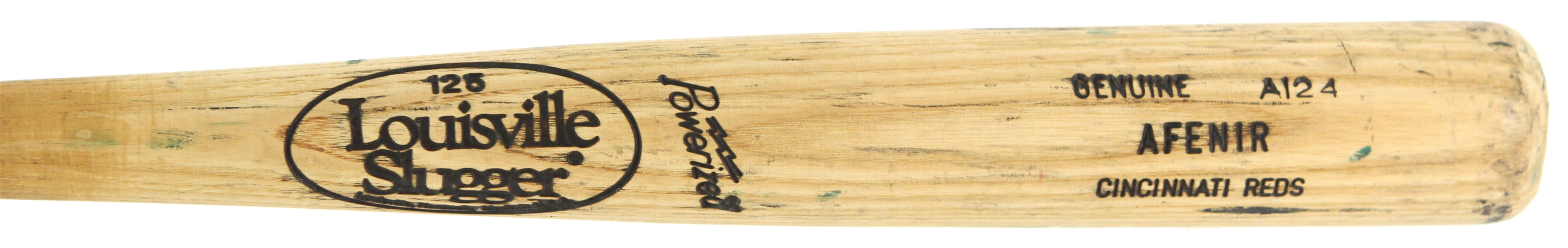 1992 Troy Afenir Cincinnati Reds Louisville Slugger Professional Model Game Used Bat (MEARS LOA)