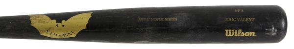 2005 Eric Valent New York Mets SamBat Professional Model Game Used Bat (MEARS LOA)