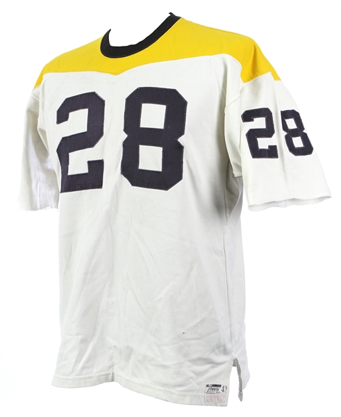 1960s White Durene #28 Game Worn Football Jersey (MEARS LOA)