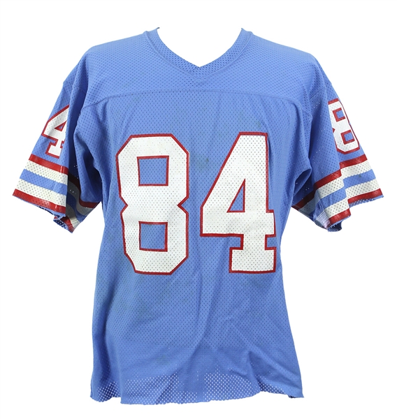 1974-80 Billy "White Shoes" Johnson Houston Oilers Home Jersey (MEARS LOA)