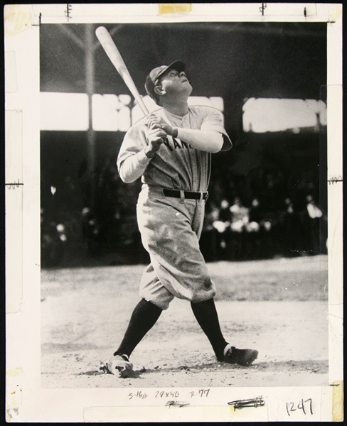 1931 Babe Ruth New York Yankees Leroy B. Merriken Photographer 8x10 Photo (Sporting News Collection)