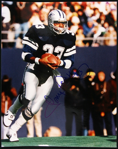 1970-80s Tony Dorsett Dallas Cowboys Signed 8x10 Color Photo (JSA)