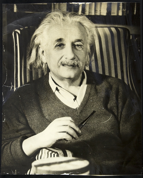 1954 Albert Einstein Original 7”x9” Photo