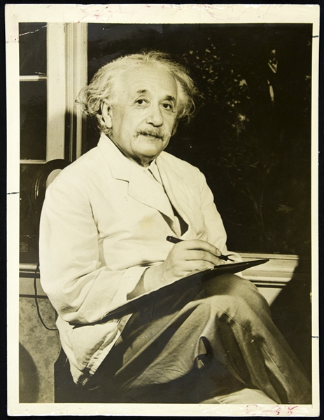 1948 Albert Einstein St. Peterburgh Times 6”x8” Original Photo