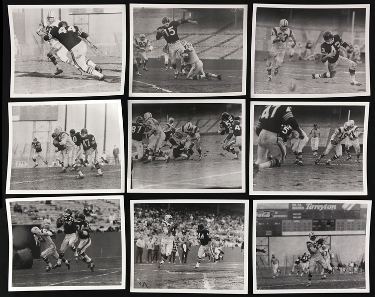 1961 Oakland Raiders Boston Patriots Candlestick Park Original 8" x 10" Photos - Lot of 9 w/ Fred Williamson & More