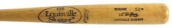 1980-82 Tim Derryberry Minor Leagues Louisville Slugger Professional Model Game Used Bat (MEARS LOA)