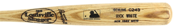 2000-01 Rick White New York Mets Louisville Slugger Professional Model Bat (MEARS LOA)