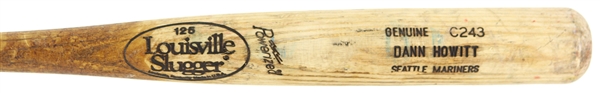 1992-93 Dann Howitt Seattle Mariners Louisville Slugger Professional Model Game Used Bat (MEARS LOA)
