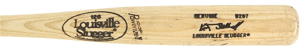 1986-87 Kurt Stillwell Cincinnati Reds Signed Louisville Slugger Professional Model Game Used Bat (MEARS LOA/JSA)