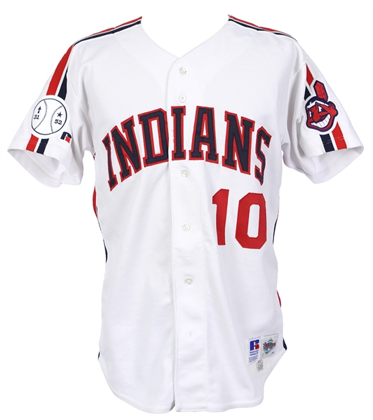 1993 Alvaro Espinoza Cleveland Indians Game Worn Home Jersey (MEARS LOA)