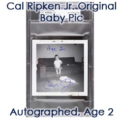 1962 Cal Ripken Junior Baltimore Orioles Signed Original Family Photo (PSA/DNA Slabbed)