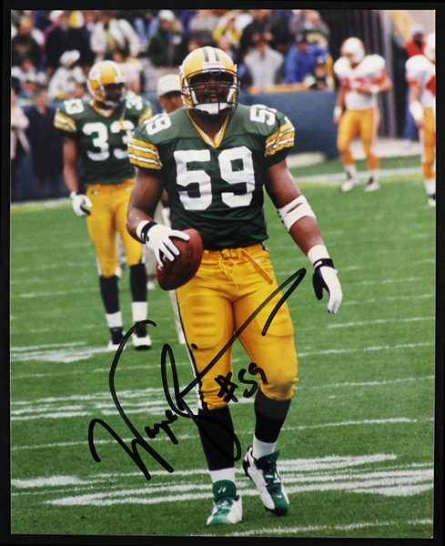 1996 Wayne Simmons Green Bay Packers Signed 8" x 10" Photo (JSA)