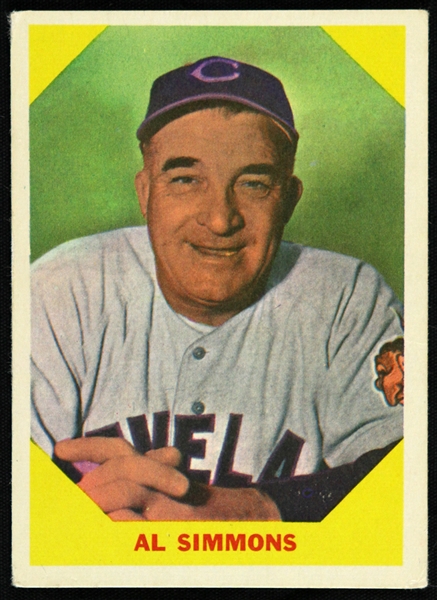 1960 Al Simmons Cleveland Indians #32 Fleer Baseball Greats Card 