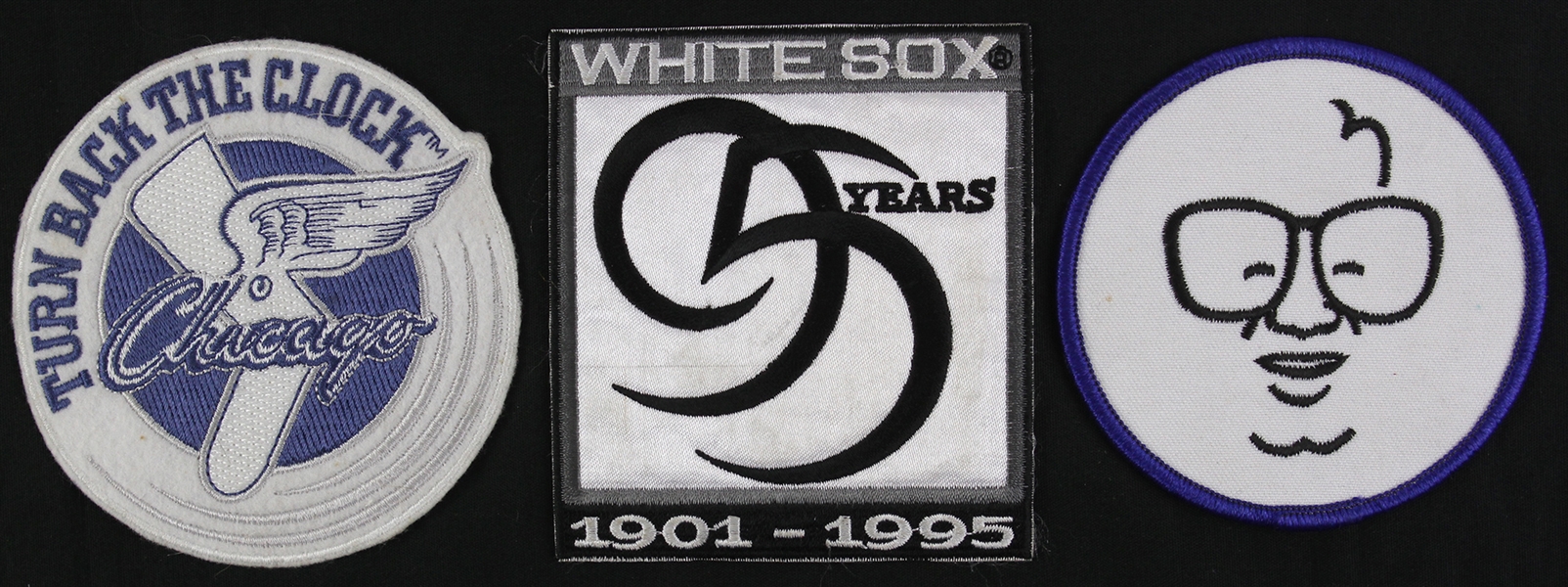 1994-1998 Chicago White Sox Cubs Patch Collection (3)