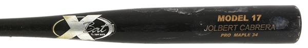 2001-04 Jolbert Cabrera Indians/Dodgers/Mariners XBat Professional Model Game Used Bat (MEARS LOA)