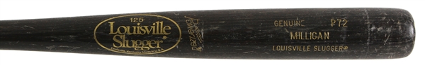 1987 Randy Milligan New York Mets Louisville Slugger Professional Model Game Used Bat (MEARS LOA)