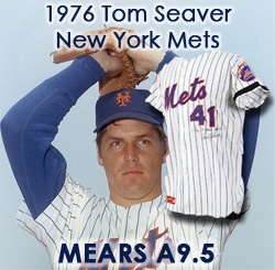 1976 Tom Seaver New York Mets Game Worn Home Jersey W/ Black Memorial Arm Band For Club owner Joan Payson and former manager Casey Stengel (MEARS A9.5)(JSA)