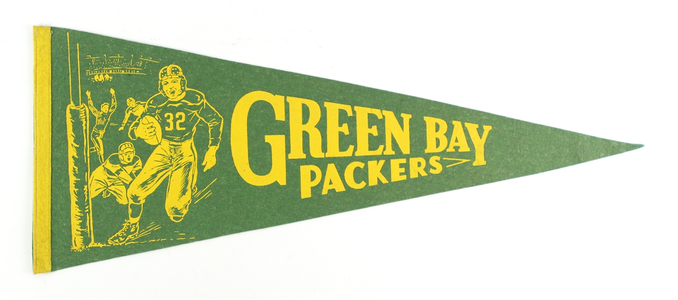1940s Green Bay Packers 29" Full Size Pennant