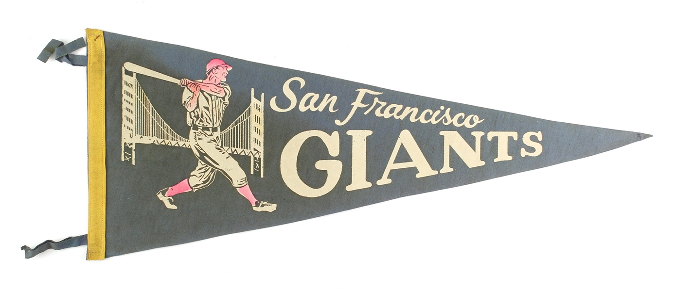 1950s-60s San Francisco Giants 29" Full Size Pennant