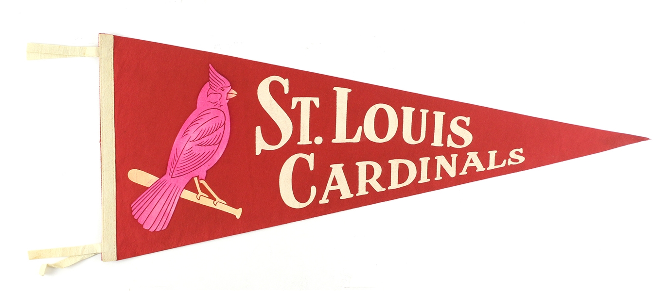 1950s St. Louis Cardinals 29" Full Size Pennant