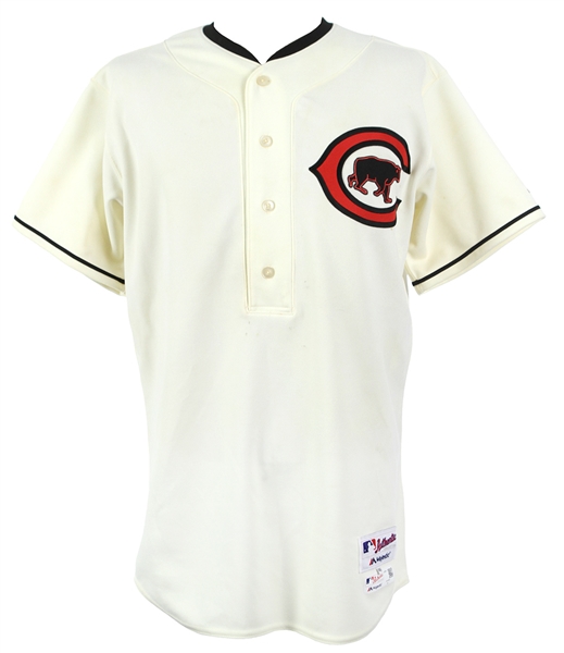 2016 (July 6) Miguel Montero Chicago Cubs Game Worn 1916 Throwback Uniform w/ Jersey, Pants & Cap (MEARS A10/MLB Hologram) World Series Season