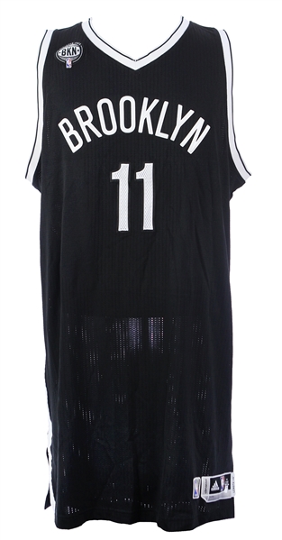 2014-15 Brook Lopez Brooklyn Nets Game Worn Road Jersey (MEARS LOA/Steiner)
