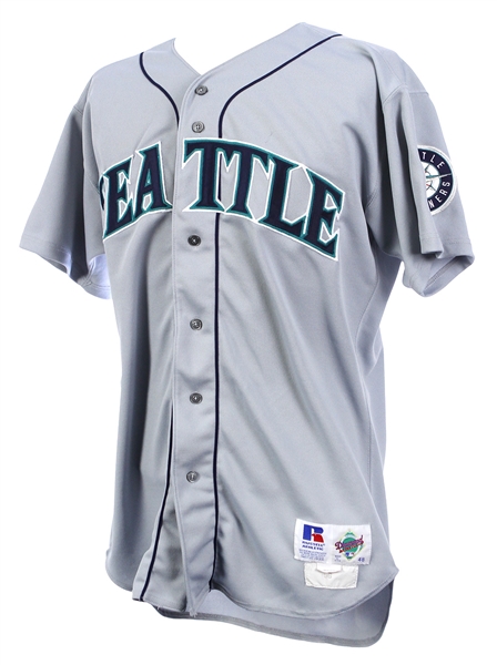 1996 Jay Buhner Seattle Mariners Game Worn Road Jersey (MEARS LOA)