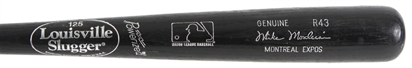 1999-2001 Mike Mordecai Montreal Expos Louisville Slugger Professional Model Game Used Bat (MEARS LOA)