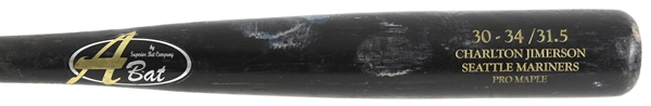 2007-08 Charlton Jimerson Seattle Mariners ABat Professional Model Game Used Bat (MEARS LOA)