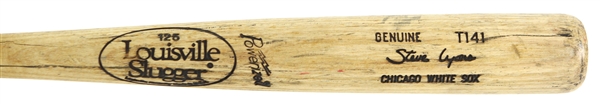 1991 Steve Lyons Chicago White Sox Louisville Slugger Professional Model Spring Training Bat (MEARS LOA)