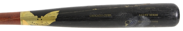 2000-05 Kerry Wood Chicago Cubs SamBat Professional Model Game Used Bat (MEARS LOA)