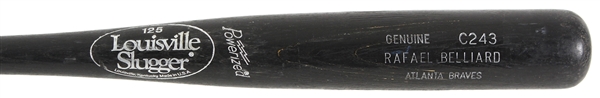 1991-97 Rafael Belliard Atlanta Braves Louisville Slugger Professional Model Game Used Bat (MEARS LOA)