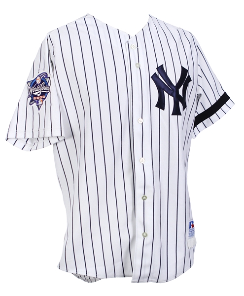 2000 David Cone New York Yankees World Series Home Jersey (MEARS LOA/Steiner)