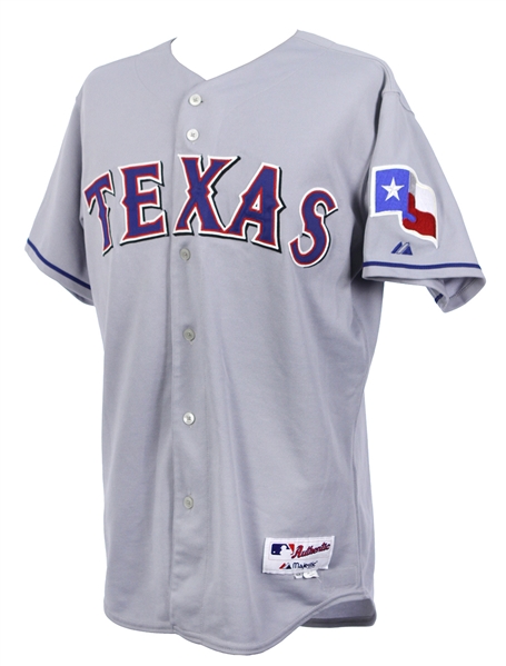 2007 Art Howe Texas Rangers Game Worn Road Jersey (MEARS LOA/Team LOA)