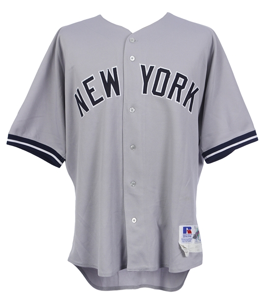 1997 Mark Whiten New York Yankees Road Jersey (MEARS LOA/Steiner)