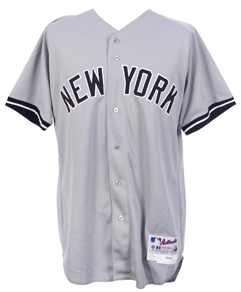 2004 John Olerud New York Yankees Road Jersey (MEARS LOA/Steiner)