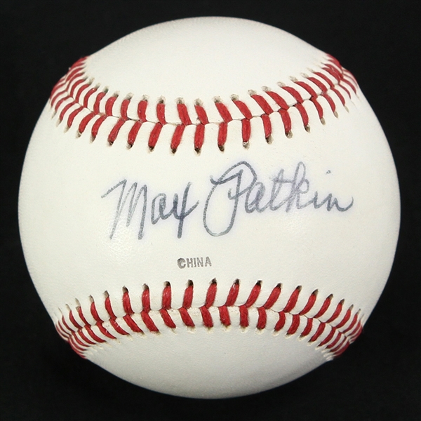 1992-99 Max Patkin Clown Prince of Baseball Signed Official Texas League Baseball (JSA)