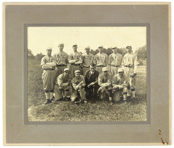 1910s Catonsville K of C Baseball 11.5" x 13.5" Matted Team Photo